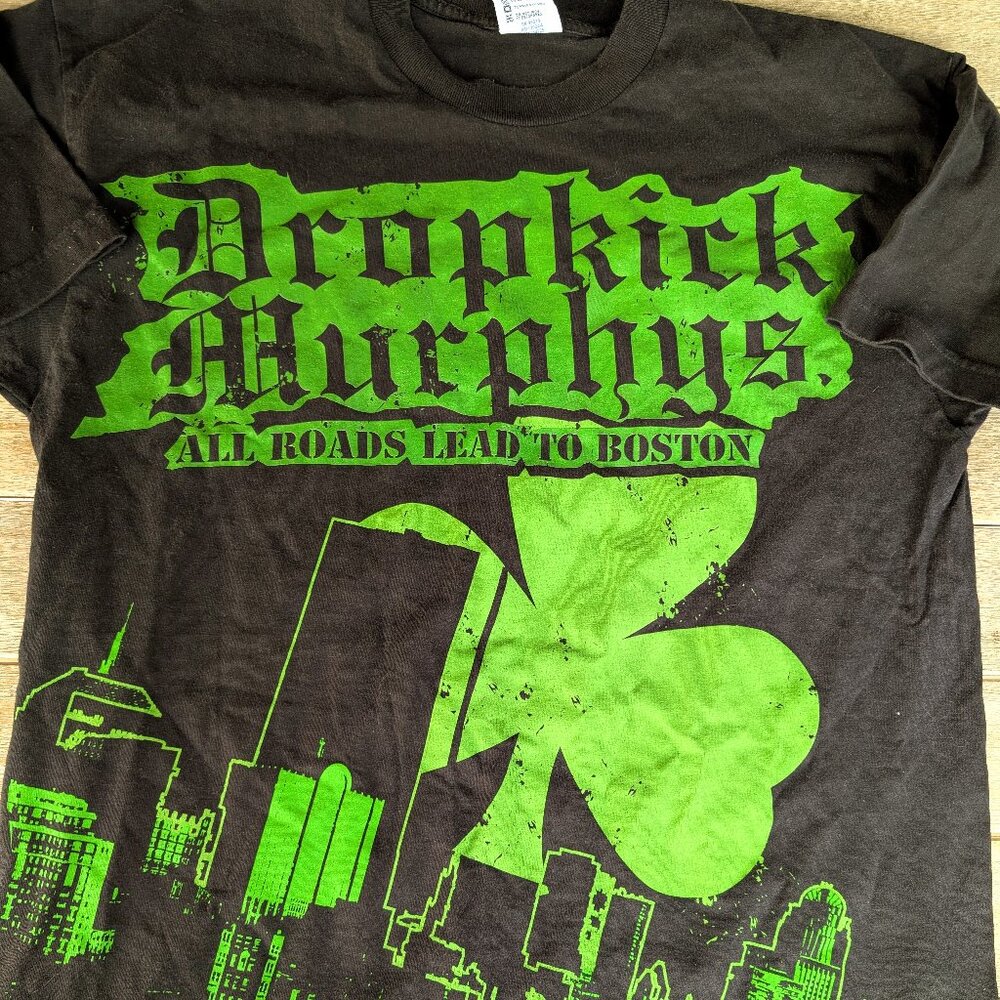 Vintage Y2K Heavyweight Dropkick Murphys 2009 St Patty's Tour Concert Size XL